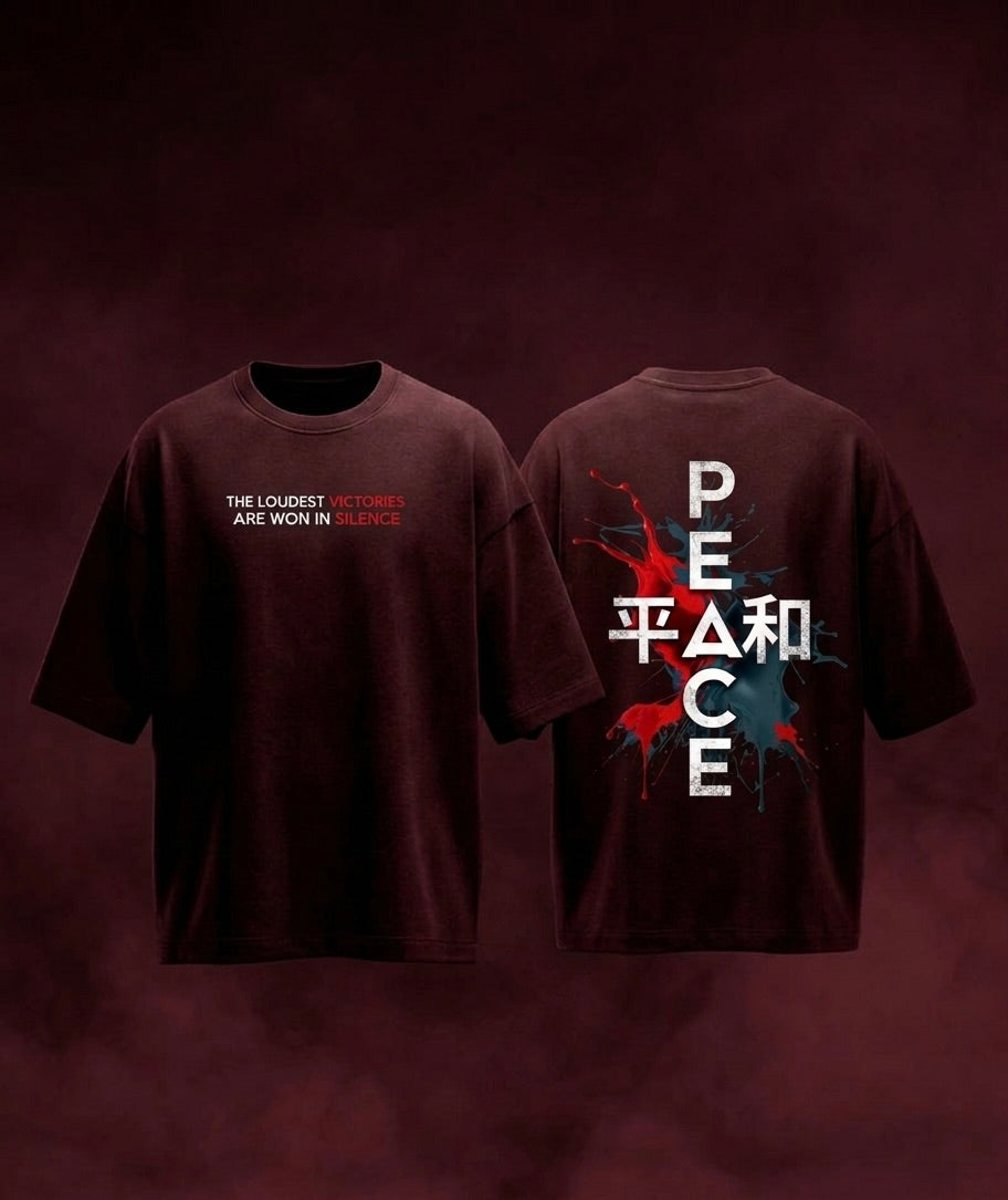 Peace Oversized Tee | Premium Edition | 260 GSM | Purposestore