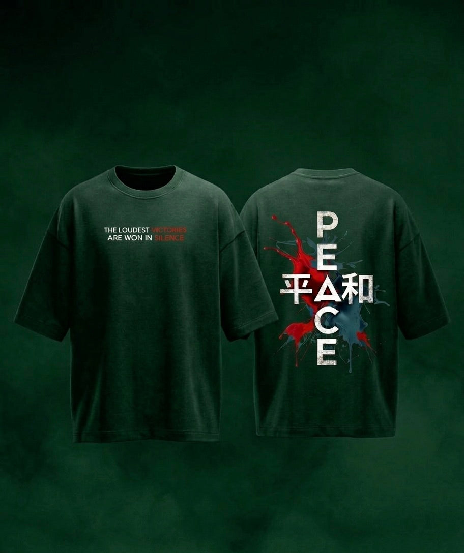 Peace Oversized Tee | Premium Edition | 260 GSM | Purposestore