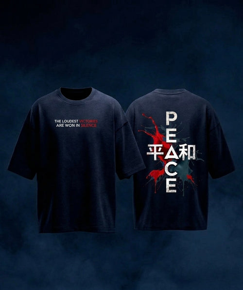 Peace Oversized Tee | Premium Edition | 260 GSM | Purposestore