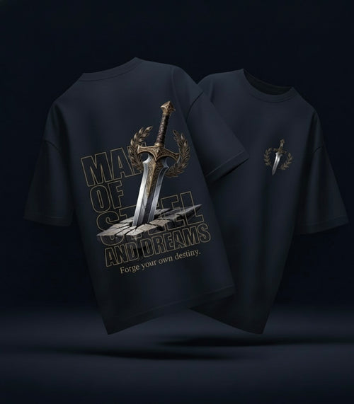 Man of Steel Dreams Oversized Tee | Premium Edition | 260 GSM | Purposestore