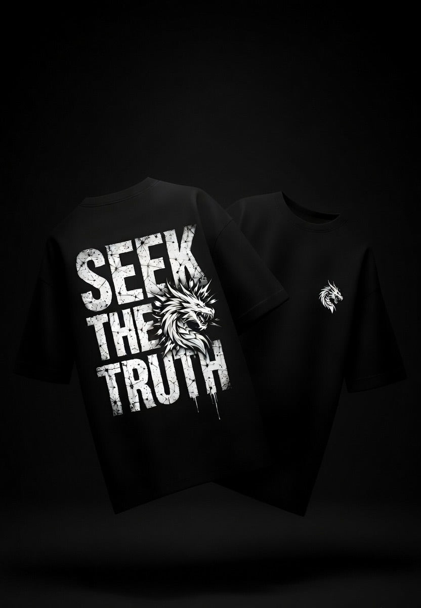 Seek The Truth Oversized Tee | Premium Edition |260 GSM | Purposestore