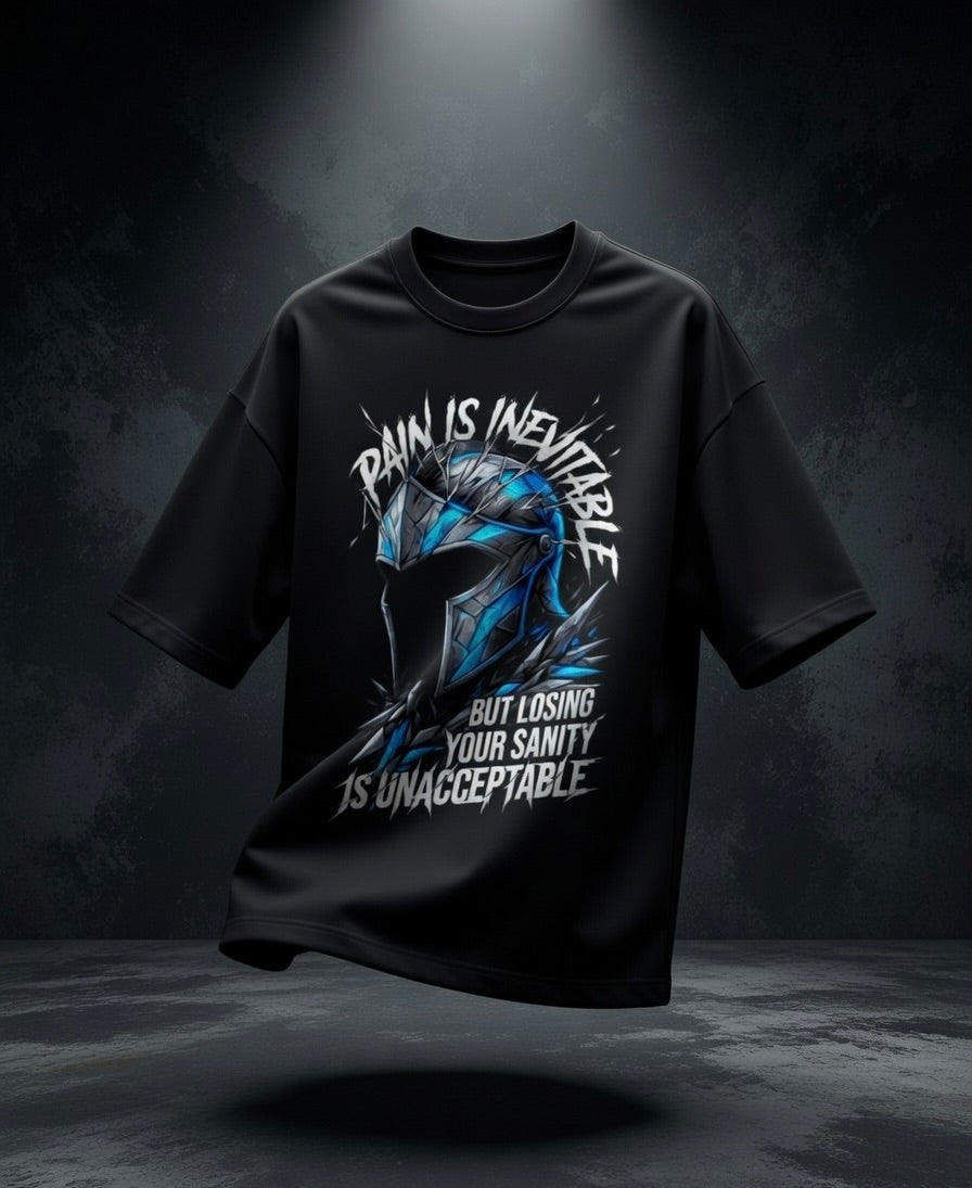Pain Is Inevitable Oversized Tee | 260 GSM | Purposestore