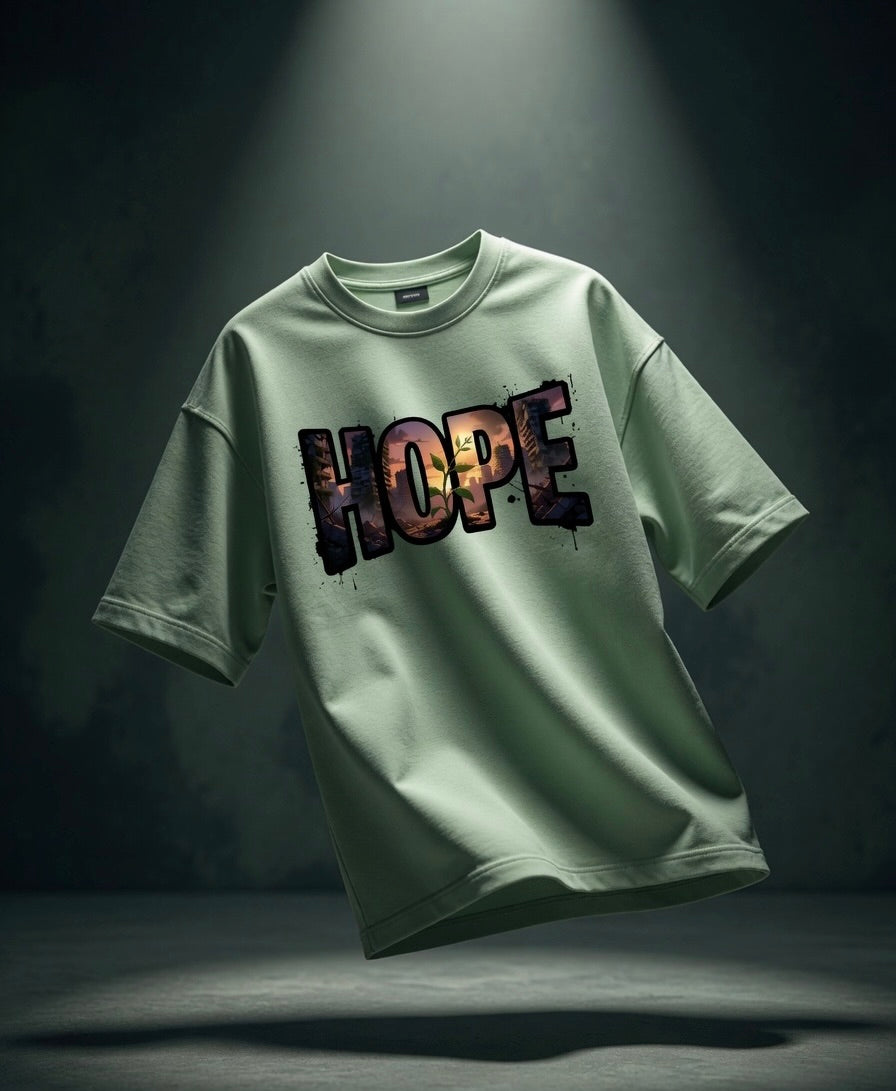 Hope Oversized Tee | 260 GSM | Purposestore