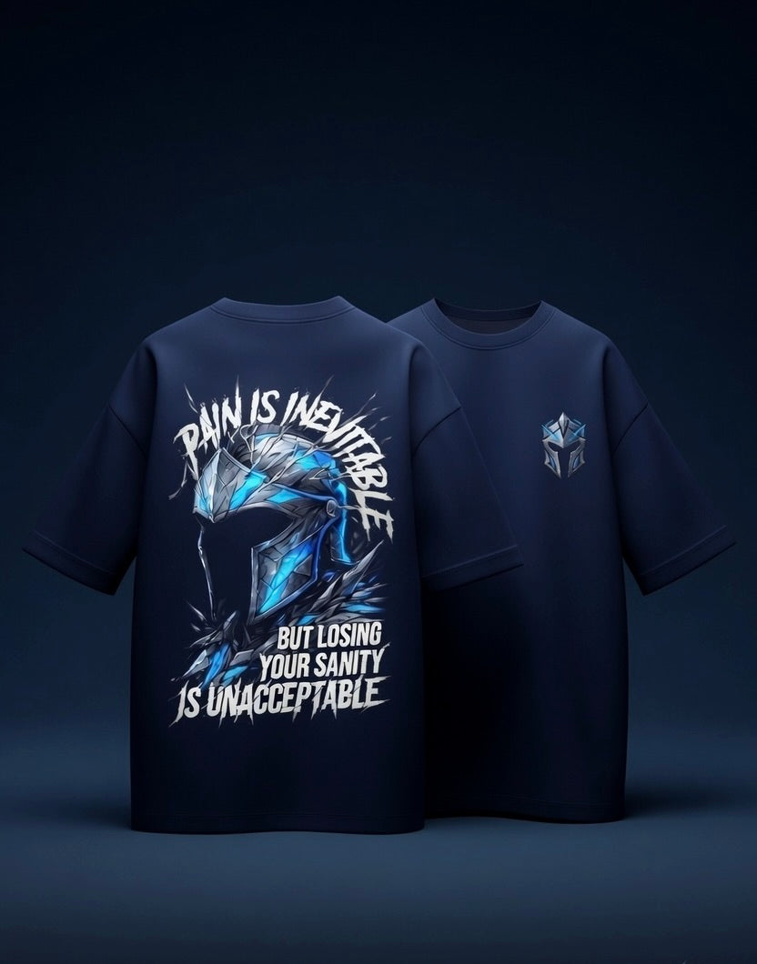 Pain Is Inevitable Oversized Tee | Premium Edition | 260 GSM | Purposestore