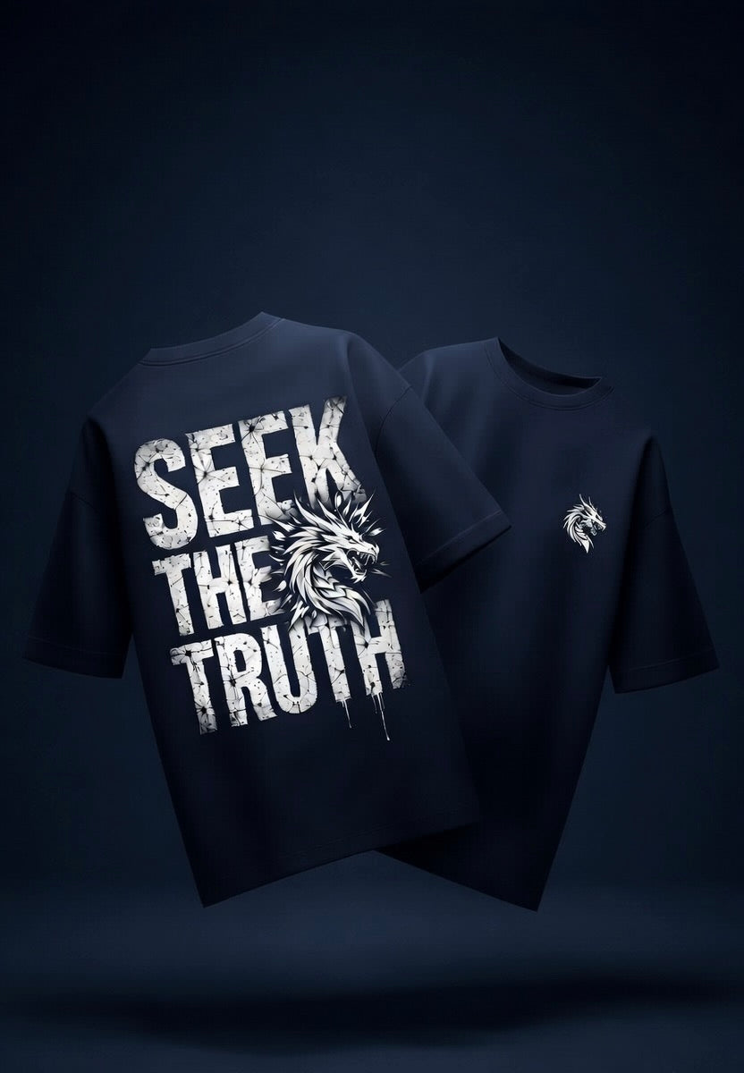 Seek The Truth Oversized Tee | Premium Edition |260 GSM | Purposestore
