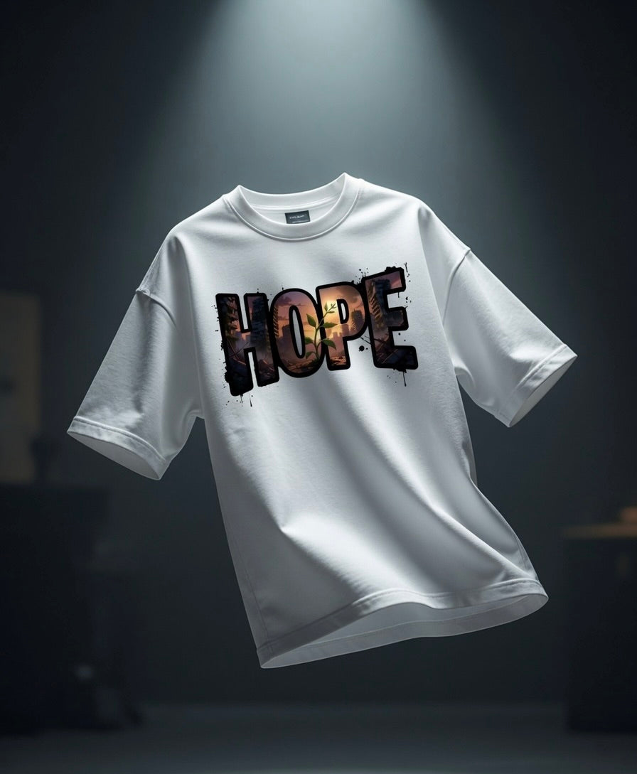 Hope Oversized Tee | 260 GSM | Purposestore