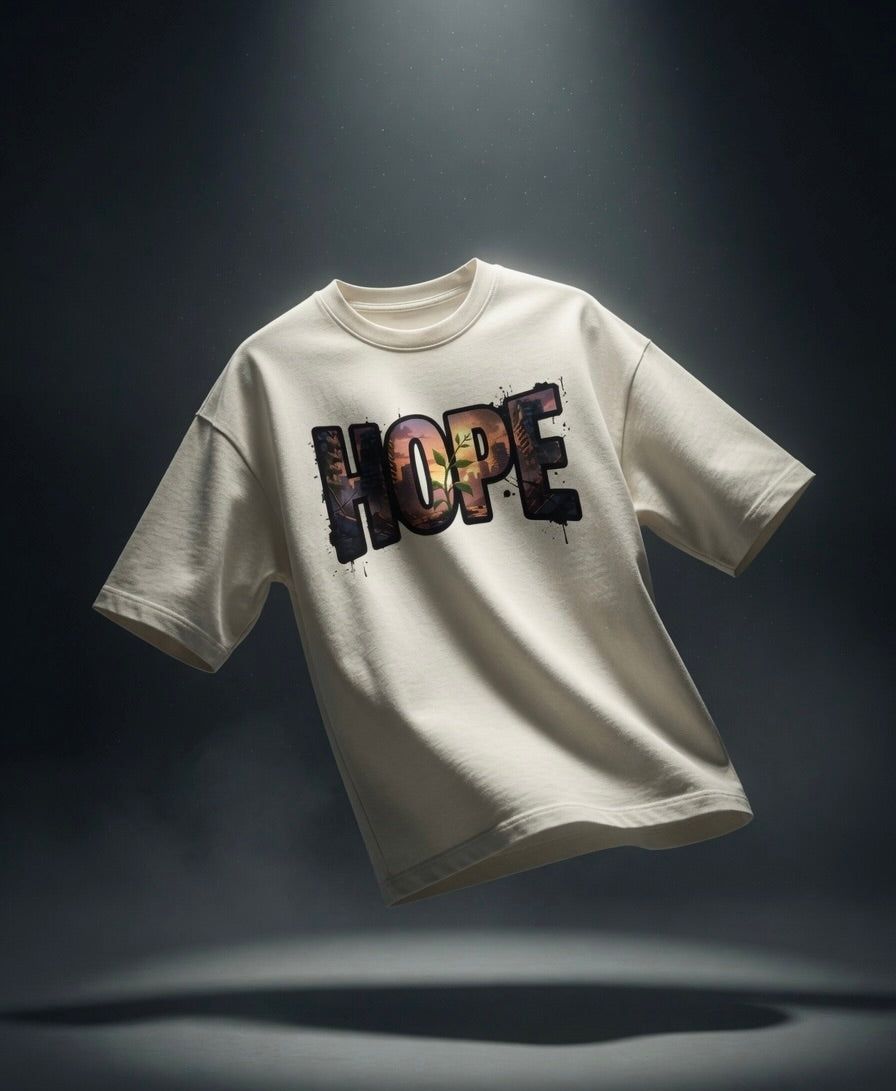Hope Oversized Tee | 260 GSM | Purposestore